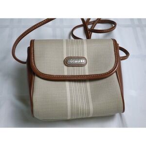 Vintage Esprit Purse. Small, Crossbody. Brown, tan, ivory